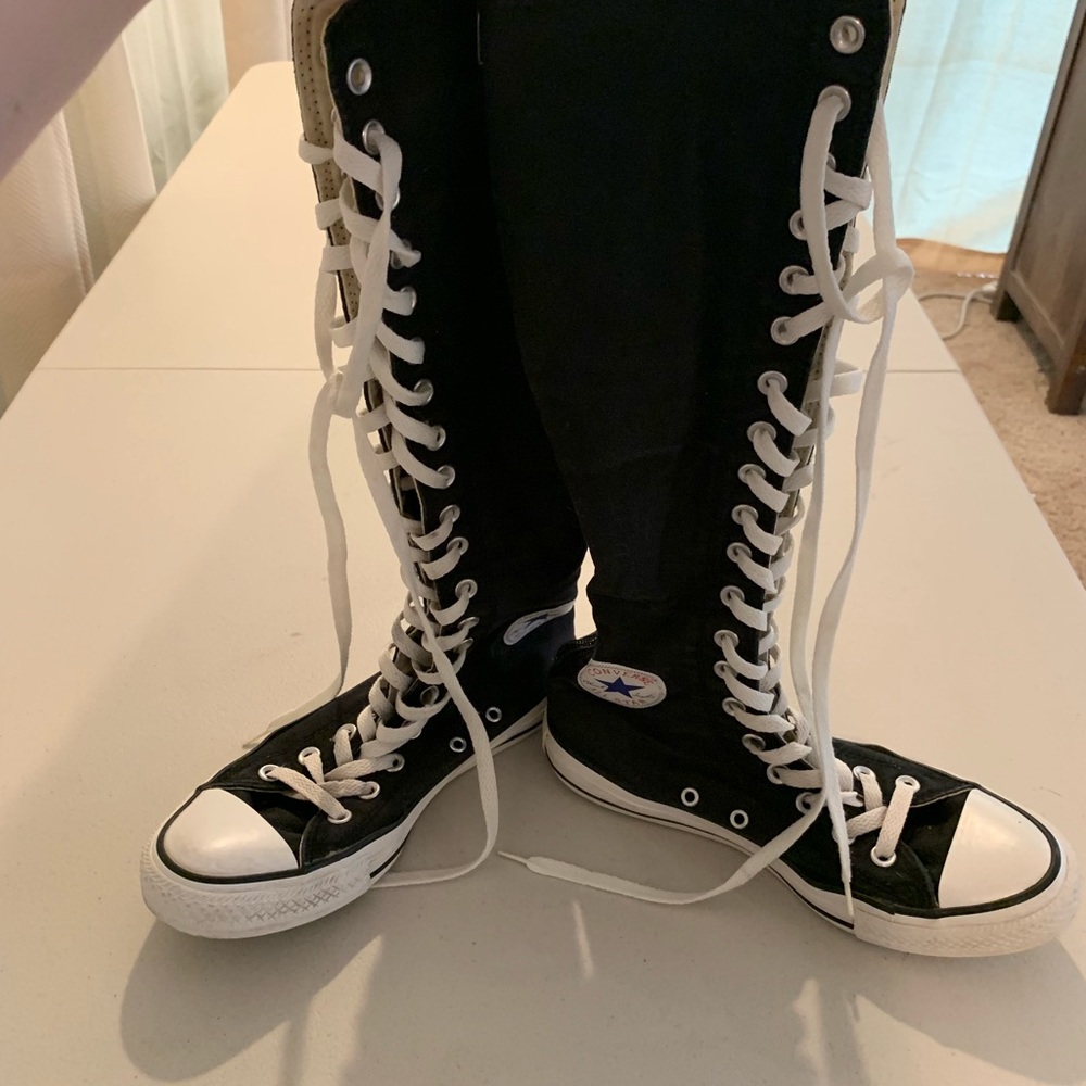 Knee high Converse